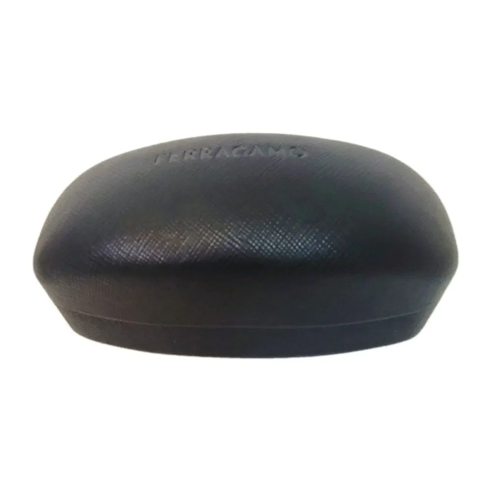 Ferragamo Black Hard Shell Eyeglasses Sunglasses Case Large Excellent Condition